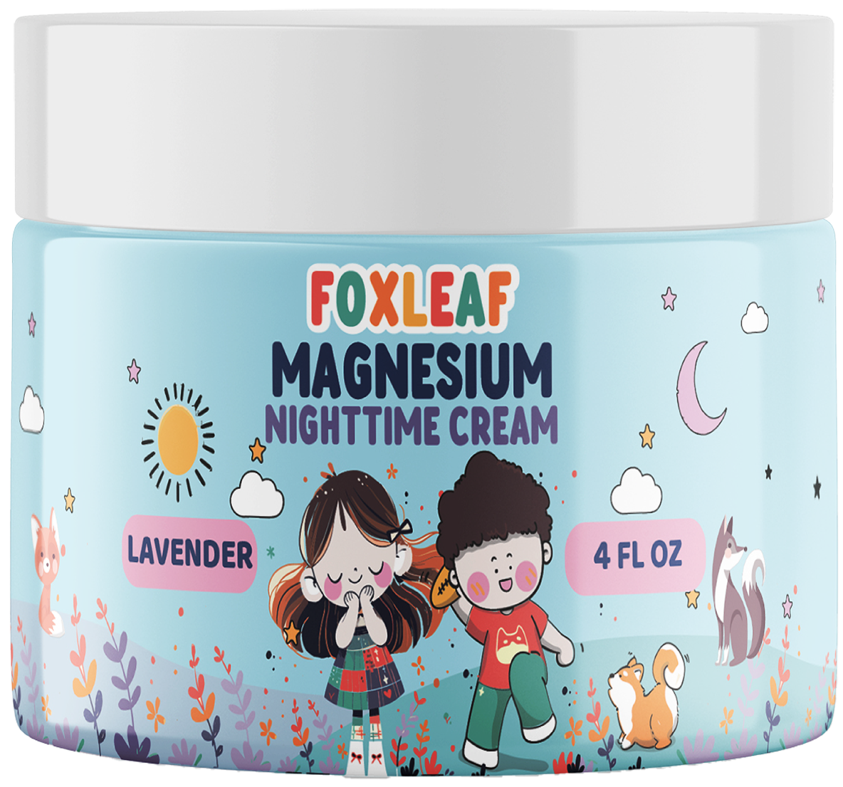 Foxleaf Kids Magnesium Cream jar