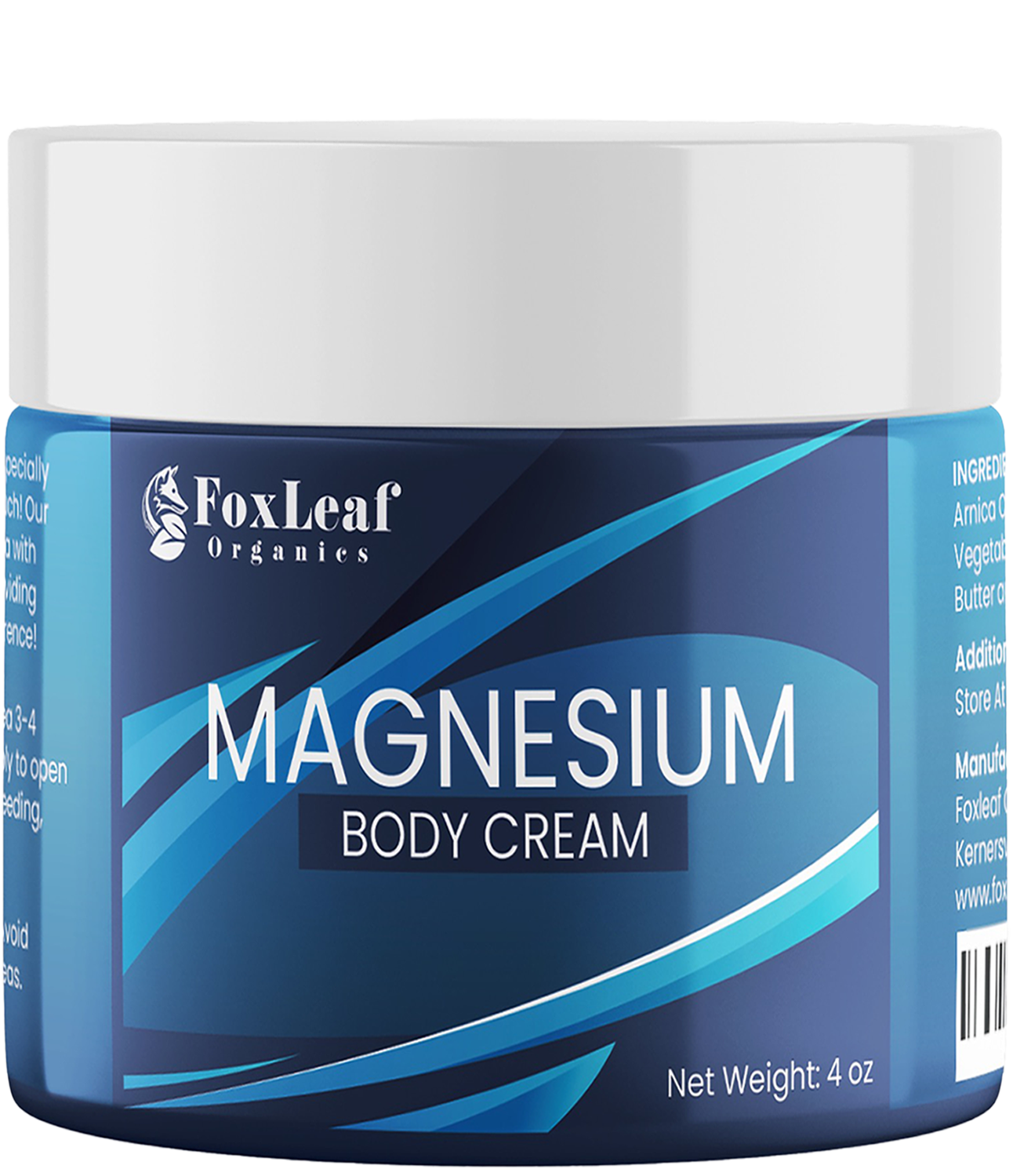 Magnesium Cream for Pain, Sleep, Restless Legs, Muscle Soreness, Cramps | Lavender | 4oz
