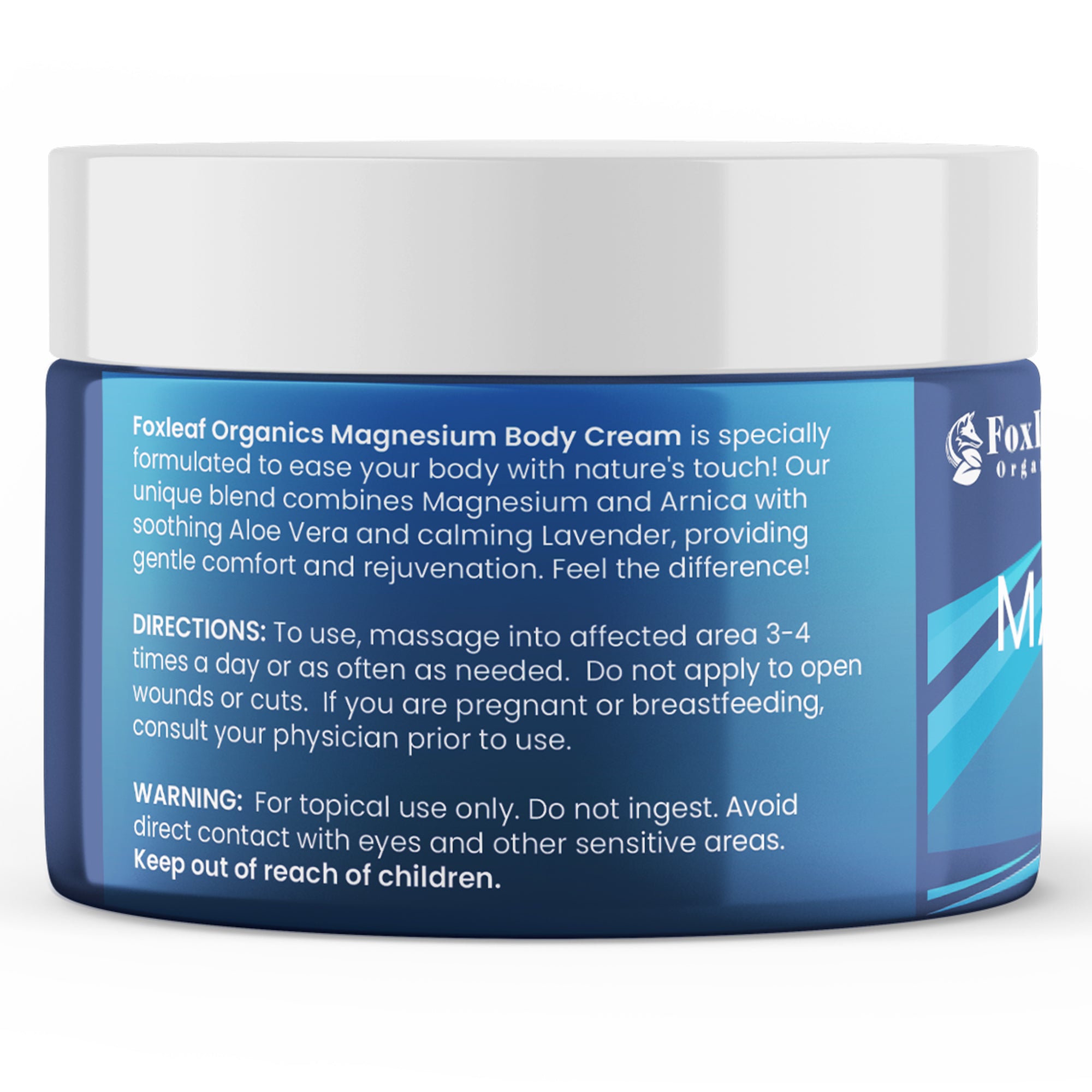 Magnesium Cream for Pain, Sleep, Restless Legs, Muscle Soreness, Cramps | Lavender | 4oz
