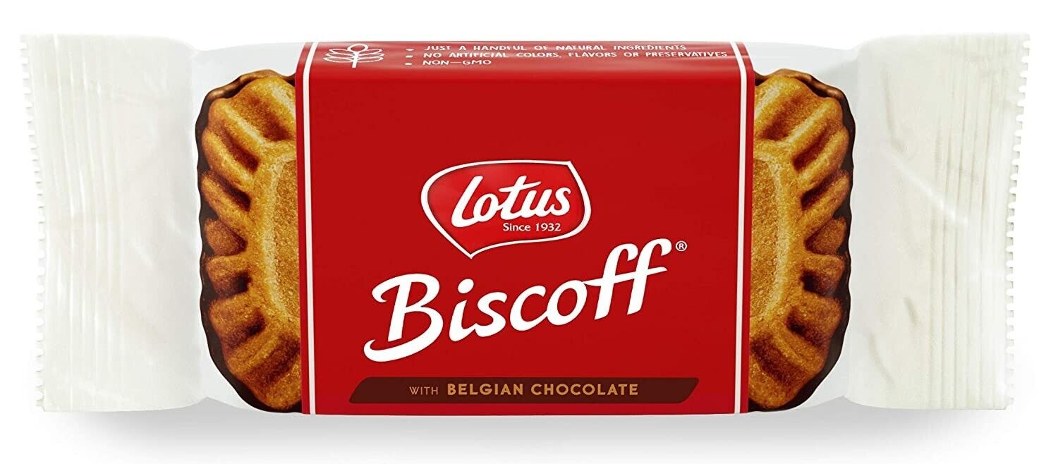 Lotus Cookies | Biscoff Speculoos With Chocolate 7 Pieces | 5,4 Oz /154 Gr