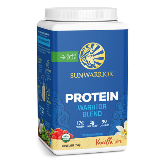 Sunwarrior Vegan Protein Powder with BCAA | Organic Hemp Seed Protein | Vanilla 30 SRV 750 G